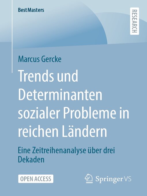 Title details for Trends und Determinanten sozialer Probleme in reichen Ländern by Marcus Gercke - Available